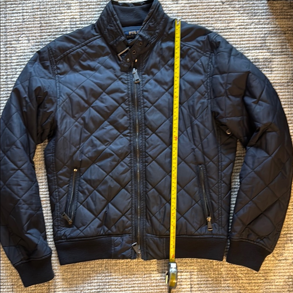 Polo Ralph Lauren Men's Quilted Navy Jacket - Size Men Small